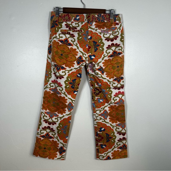 Vintage J.Crew Curvy Colorful Floral Patterned Pants - Picture 2 of 3